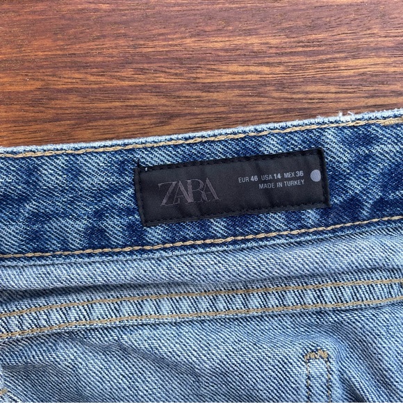 Zara Light Blue Straight Jeans - Picture 4 of 7